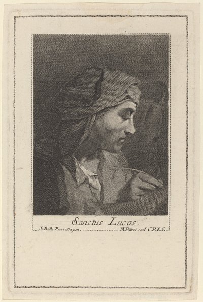San Lucas de Marco Alvise Pitteri after Giovanni Battista Piazzetta