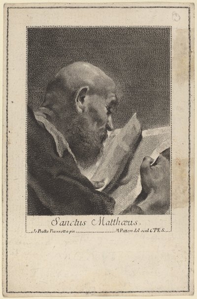 San Mateo de Marco Alvise Pitteri after Giovanni Battista Piazzetta