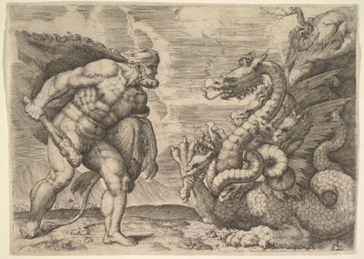 Hércules y la Hidra de Lerna de Marco Angolo del Moro