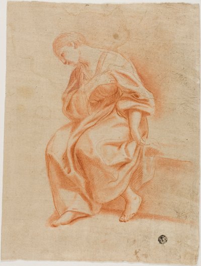 Mujer Sentada de Perfil de Marcantonio Franceschini