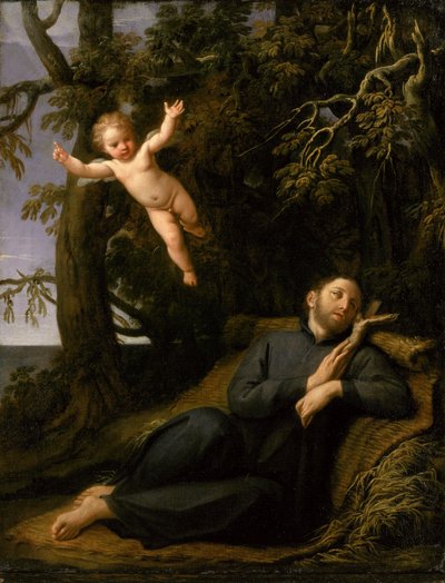San Francisco de Sales (1567-1622) en el desierto, c.1700-10 de Marcantonio Franceschini
