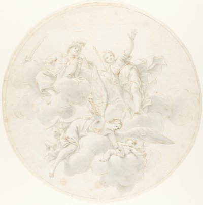 El castigo de Cupido por los celos en presencia de Diana y Marte de Marcantonio Franceschini