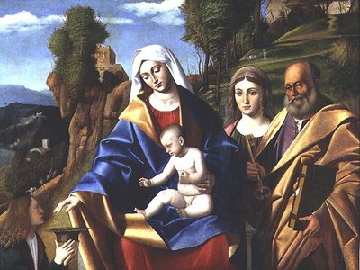 Virgen y Niño con Santos, c.1510 de Marco Basaiti