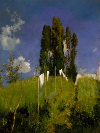 Prado de lavandería, último cuarto del siglo XIX, por Marco Calderini (1850-1941) de Marco Calderini