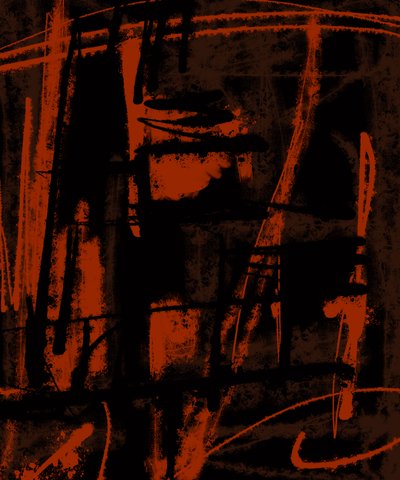 Diario de un loco_143, 2024 (pintura digital) de Marco Campedelli