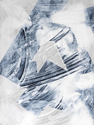 Blanco geométrico, 2024 (técnica mixta) de Marco Campedelli