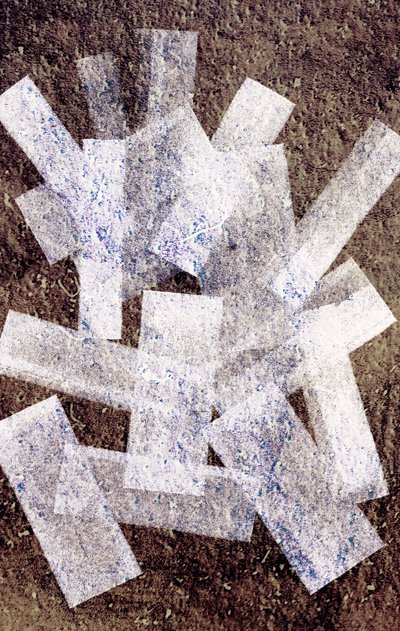 Sin título, 2014 (rollos de tinta sobre papel) de Marco Campedelli