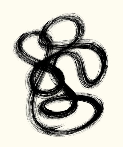 Vibration_04, 2023 (tinta sobre papel) de Marco Campedelli