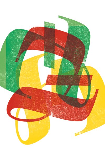 Z, 2014 (impresión xilográfica sobre papel) de Marco Campedelli