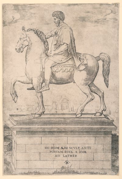 Estatua ecuestre de Marco Aurelio de Marco Dente
