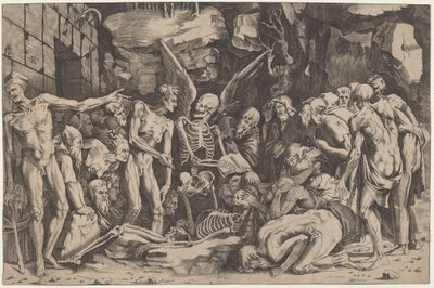 Los esqueletos de Marco Dente, after Baccio Bandinelli