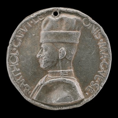 Bartolommeo Colleone de Bérgamo, 1400-1475, Condotiero [anverso], 1454 o después de Marco Guidizani