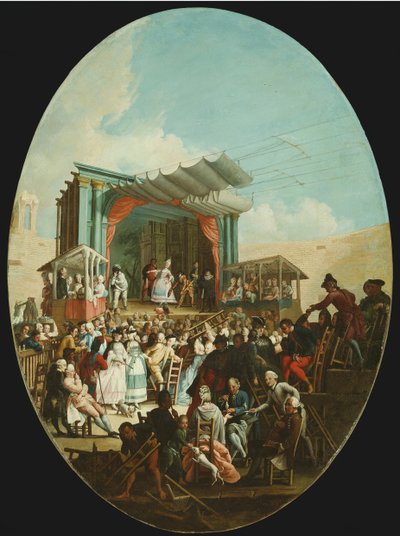 Una comedia italiana en Verona, 1772 de Marco Marcola