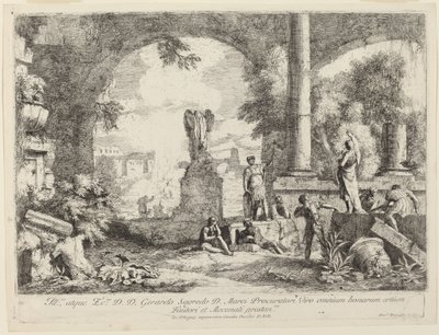 Paisaje con Ruinas Clásicas de Marco Ricci