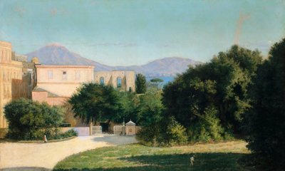 Porta Grande en los bosques de Capodimonte, por Marco De Gregorio (1829-1876) de Marco di Gregorio