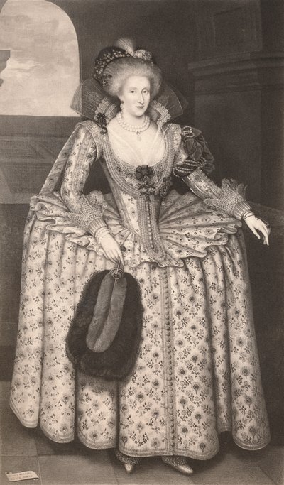 Reina Ana de Dinamarca de Marcus Garret Gheeraerts the Younger