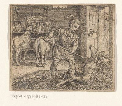 Fábula del venado en el establo de bueyes de Marcus Gheeraerts (I)