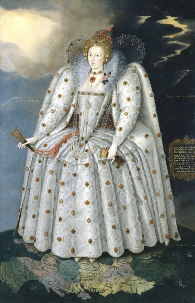 Reina Isabel I ("El retrato de Ditchley") de Marcus Gheeraerts the Younger