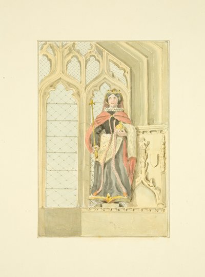 Figura de la Reina Isabel en la Capilla de Santa María de Santa María Redcliffe de Marcus H. Homes