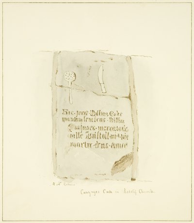 Lápida del cocinero de Canynges de Marcus H. Homes