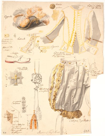Detalles del traje de caballero de la Orden de Dannebrog de Marcus Tuscher