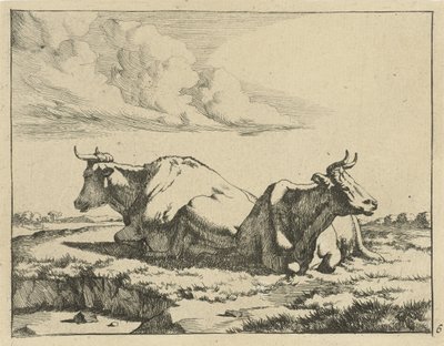 Dos vacas mentirosas Vacas y ovejas (título de la serie) de Marcus de Bye