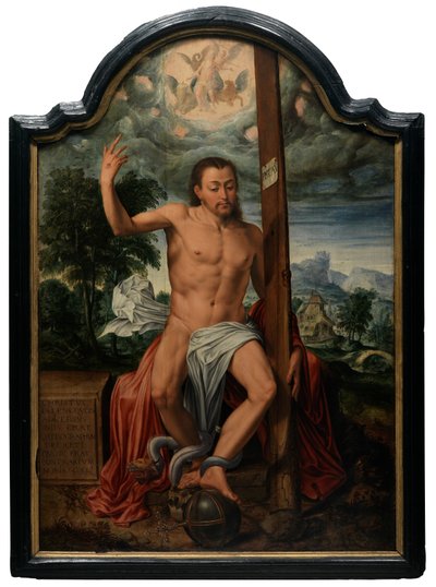 Cristo triunfante (óleo sobre tabla) de Marcus the Elder Gheeraerts