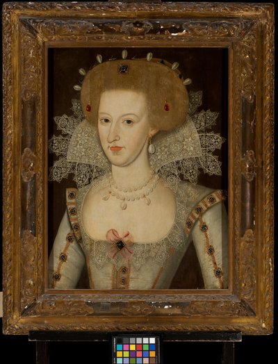 Ana de Dinamarca, reina de Jaime I y VI (1574-1619) de Marcus the Younger (circle of) Gheeraerts