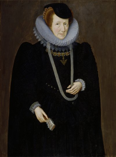 Retrato de una mujer, probablemente Eleanor Packington, Lady Scudamore de Marcus the Younger Gheeraerts