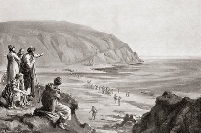 La llegada de los fenicios a las costas orientales del Mediterráneo, hacia 1500 a.C., de Hutchinson