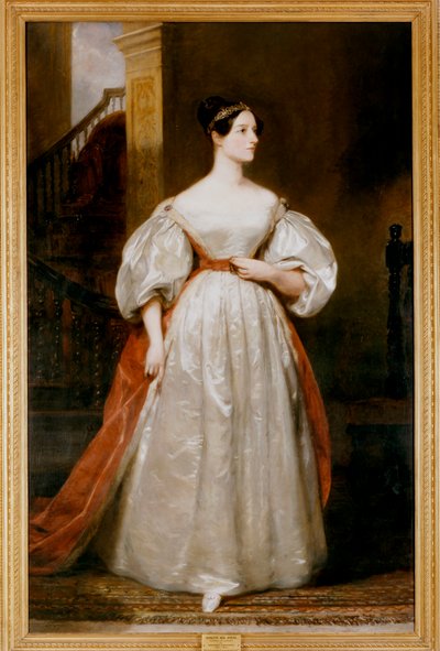 Condesa Augusta Ada Lovelace 1815-1852, matemática y escritora inglesa de Margaret Carpenter