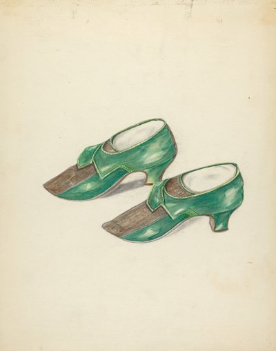 Zapatos de mujer, c. 1940 de Margaret Concha