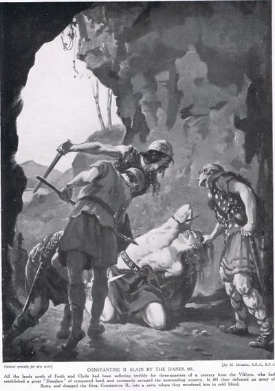 Contantine II asesinado por los daneses AD881 de Margaret Dovaston