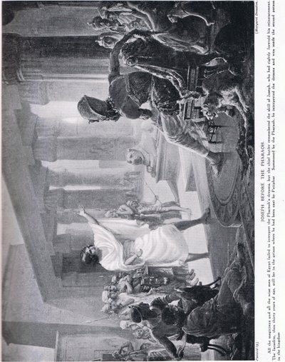José ante el Faraón, c.1920 (litografía) de Margaret Dovaston