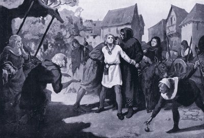 El paje Richards levanta sospechas en el mercado de Erdburg AD1192 de Margaret Dovaston