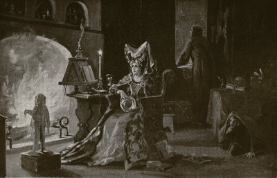 La duquesa de Gloucester practica la brujería, ilustración de 