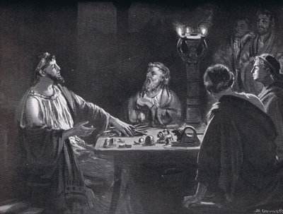 La introducción de pesos y medidas en Grecia, ilustración de "Hutchinson