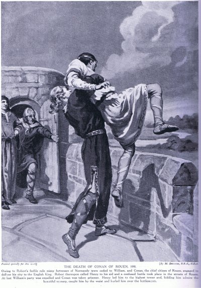 Muerte de Conan de Ruán 1090 d.C. de Margaret Dovaston