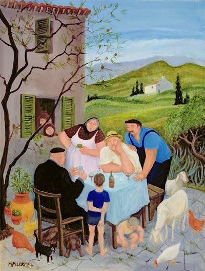 Le Dimanche (óleo sobre lienzo) de Margaret Loxton
