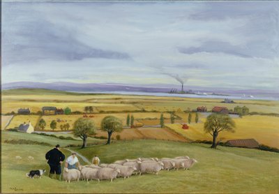 Ganadero de ovino, Isla de Sheppey de Margaret Loxton