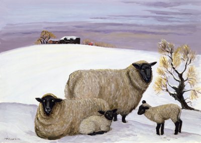 Ovejas en invierno de Margaret Loxton
