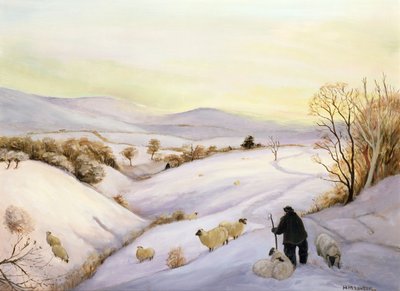 Ovejas en la cresta de Margaret Loxton