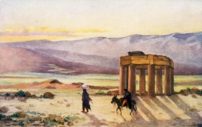 La Bika con el Santuario de Douris (litografía en color) de Margaret Thomas