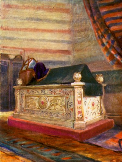 Tumba de Saladino, interior (litografía en color) de Margaret Thomas