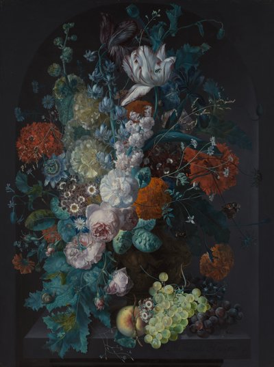 Un jarrón de flores, 1716 de Margareta Haverman