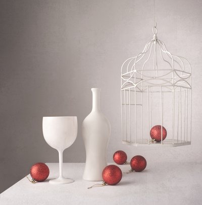 Elegante bodegón navideño de Margareth Perfoncio