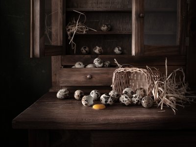 Huevos de codorniz al estilo rústico de Margareth Perfoncio