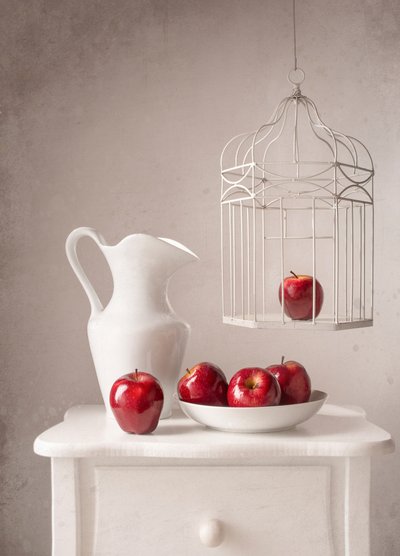 Manzanas rojas rústicas de Margareth Perfoncio