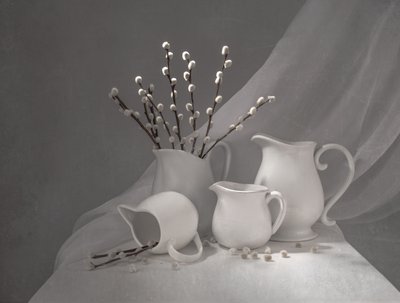 Jarras de sauce de primavera de Margareth Perfoncio