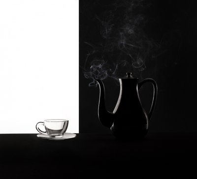 Contraste del café al vapor de Margareth Perfoncio